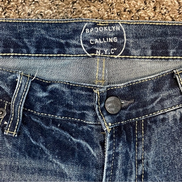 Brooklyn Calling N.Y.C Aeropostale Men’s Cut Off Jean/Denim Shorts Sz 34 - Picture 3 of 10